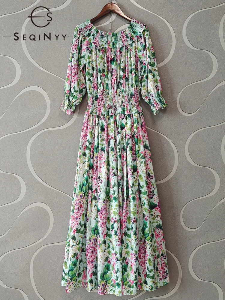 SEQINYY Sicily Long Dress Summer Spring New Fashion Design Women Runway Lantern Sleeve Elastic Waist Vintage Flowers Holiday
SEQINYY Sicily Long Dress Summer Spring New Fashion Design Women Runway Lantern Sleeve Elastic Waist Vintage Flowers Holiday