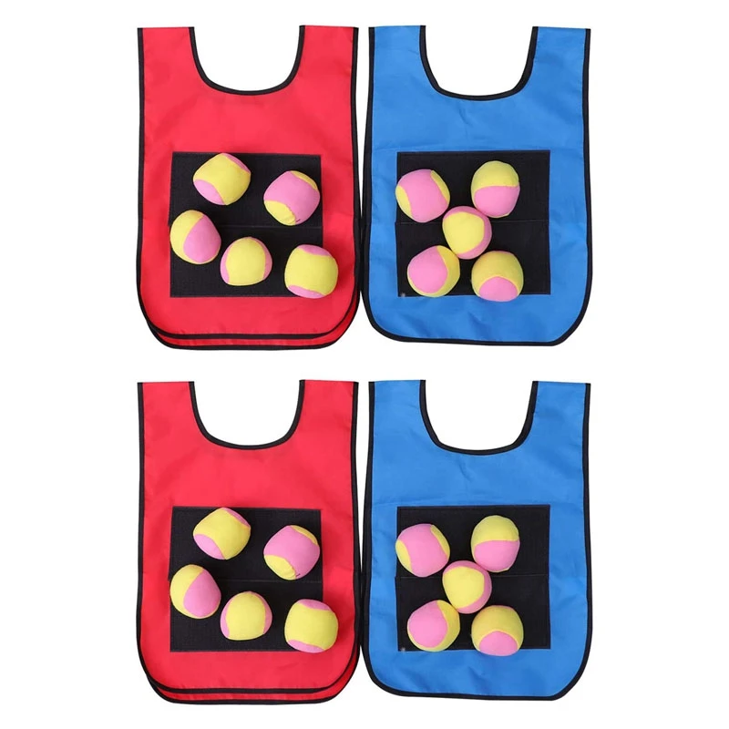 Dodgeball Game Set - 4Pcs Kids Dodgeball Tag Sticky Vests with 20 Sport Dodge Balls for Indoor Outdoor Playground Games
Dodgeball Game Set - 4Pcs Kids Dodgeball Tag Sticky Vests with 20 Sport Dodge Balls for Indoor Outdoor Playground Games