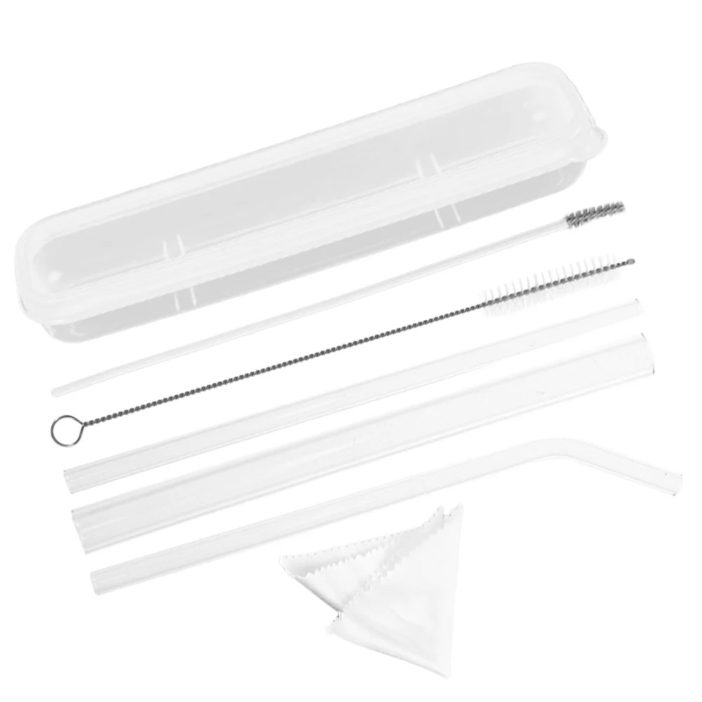 Многоразовые стеклянные соломинки, термостойкие боросиликатные напитки, аксессуары для напитков, 1 комплект
Многоразовые стеклянные соломинки, термостойкие боросиликатные напитки, аксессуары для напитков, 1 комплект