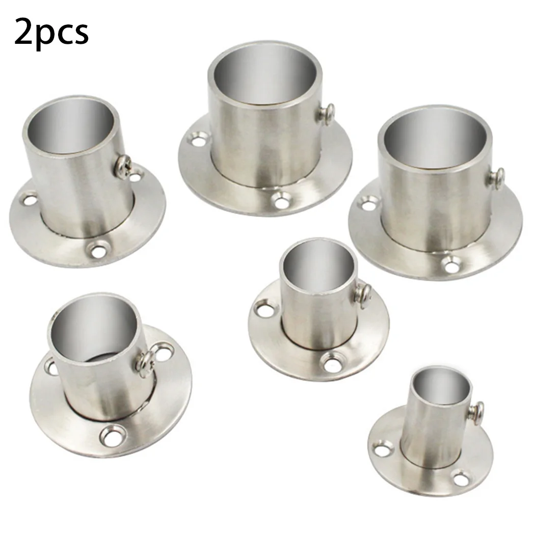 2 PCS For Cabinet Cloth Closet Rod Bracket Stainless Steel Holder Flange Socket Wardrobe Hanging Rod Holder Round Tube
2 PCS For Cabinet Cloth Closet Rod Bracket Stainless Steel Holder Flange Socket Wardrobe Hanging Rod Holder Round Tube
