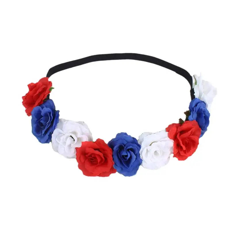 Union Jack Flower Headband Women Flower Headband Wreath Red Blue White Flowers Hairband Party Wedding Supply
Union Jack Flower Headband Women Flower Headband Wreath Red Blue White Flowers Hairband Party Wedding Supply