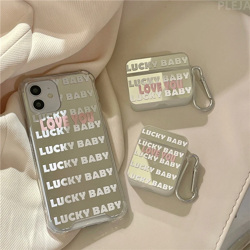 Модный зеркальный серебристый блестящий чехол Lucky для детей, чехол для Apple AirPods 1 2 3, мягкая гарнитура, милый чехол для Air Pods Pro Skin 
Модный зеркальный серебристый блестящий чехол Lucky для детей, чехол для Apple AirPods 1 2 3, мягкая гарнитура, милый чехол для Air Pods Pro Skin