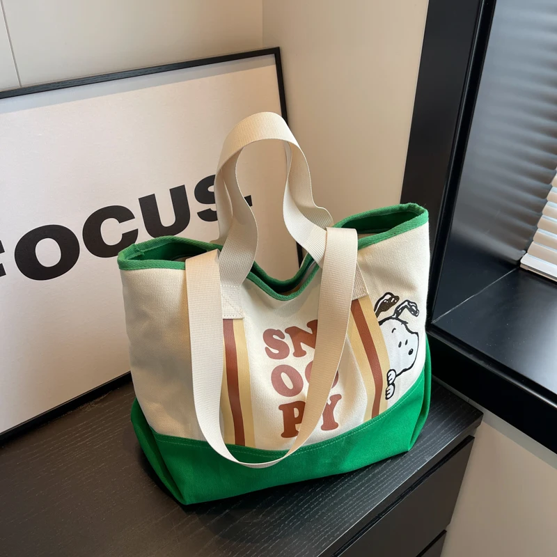 Large Capacity Canvas Shoulder Bag For Women 2023 New Cartoon Printing School Bag Simple Casual Patchwork Cloth Handbag Tote
Large Capacity Canvas Shoulder Bag For Women 2023 New Cartoon Printing School Bag Simple Casual Patchwork Cloth Handbag Tote