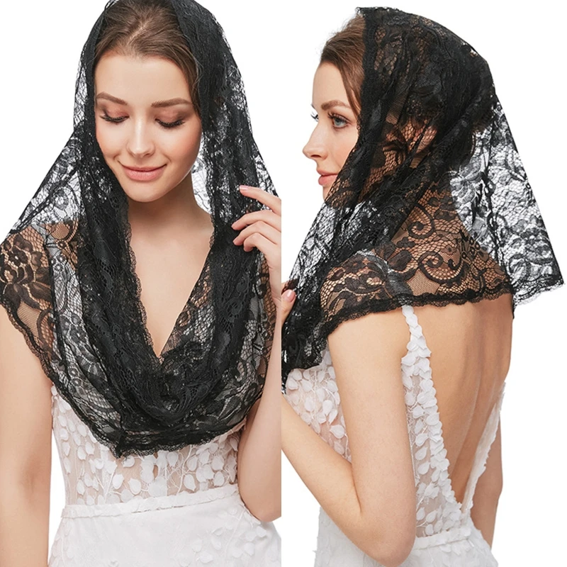 Мягкая кружевная вуаль Mantilla с маленьким цветочным узором для покрытия головы, шарф для прямой поставки
Мягкая кружевная вуаль Mantilla с маленьким цветочным узором для покрытия головы, шарф для прямой поставки
