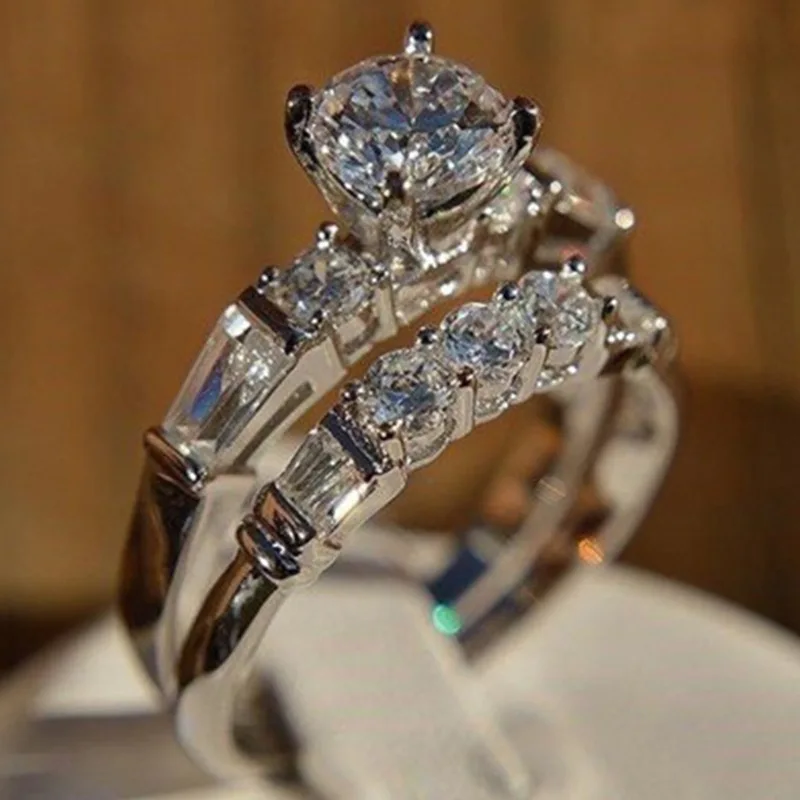 Milangirl Wedding Ring For Lovers Color Crystal CZ Couple Rings Set Men Women Engagement Wedding Rings
Milangirl Wedding Ring For Lovers Color Crystal CZ Couple Rings Set Men Women Engagement Wedding Rings