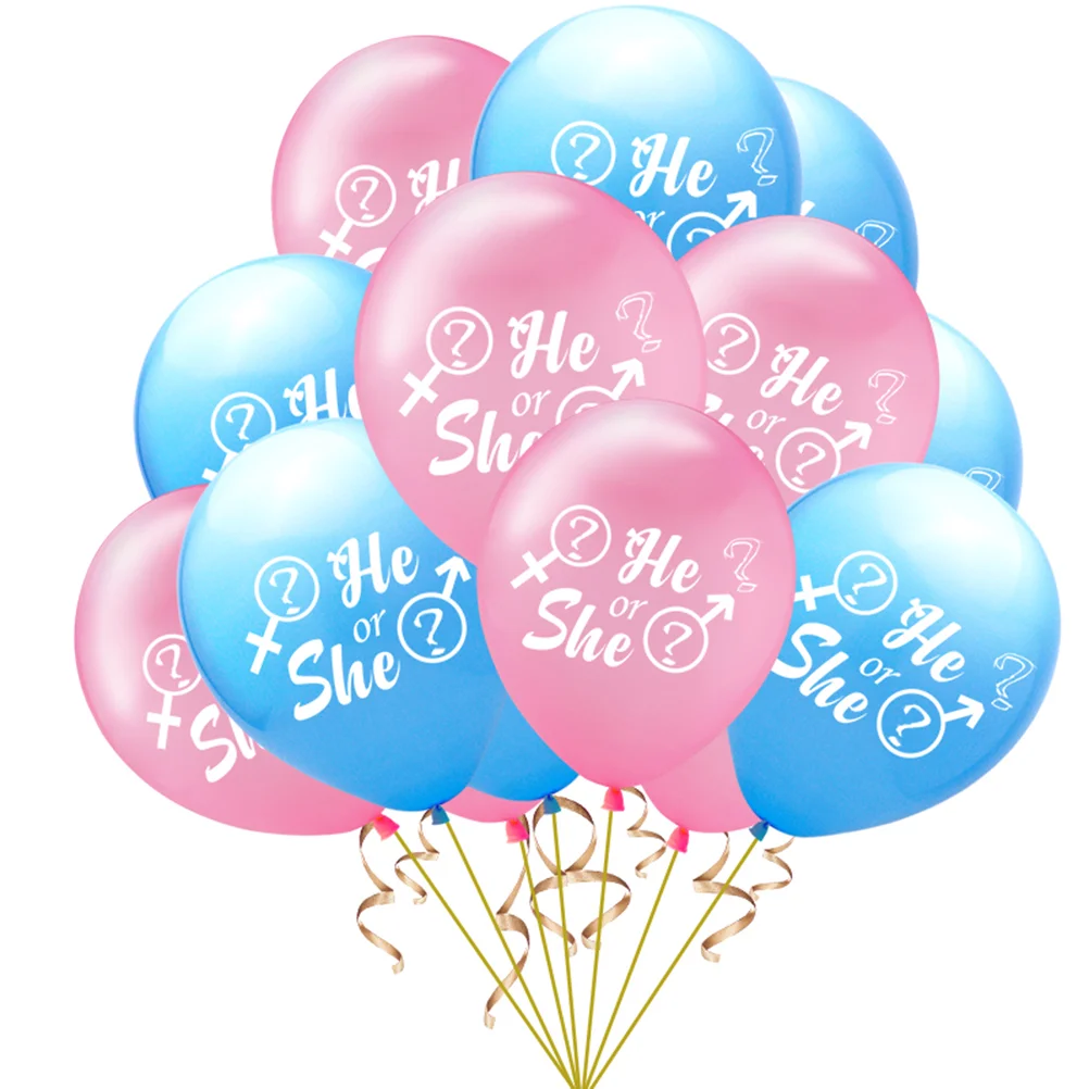 15 Pcs Balloons Set He or She Gender Disclosure Balloons Decorative Latex Balloons Kit for Wedding Baby Birthday (Pink/Blue)
15 Pcs Balloons Set He or She Gender Disclosure Balloons Decorative Latex Balloons Kit for Wedding Baby Birthday (Pink/Blue)