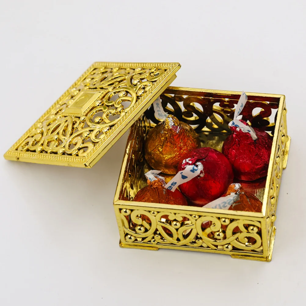 24PCS Hollow Out Flower Pattern Gift Boxes Square Mini Plastic Candy Boxes Packaging Case Party Favors (Golden)
24PCS Hollow Out Flower Pattern Gift Boxes Square Mini Plastic Candy Boxes Packaging Case Party Favors (Golden)