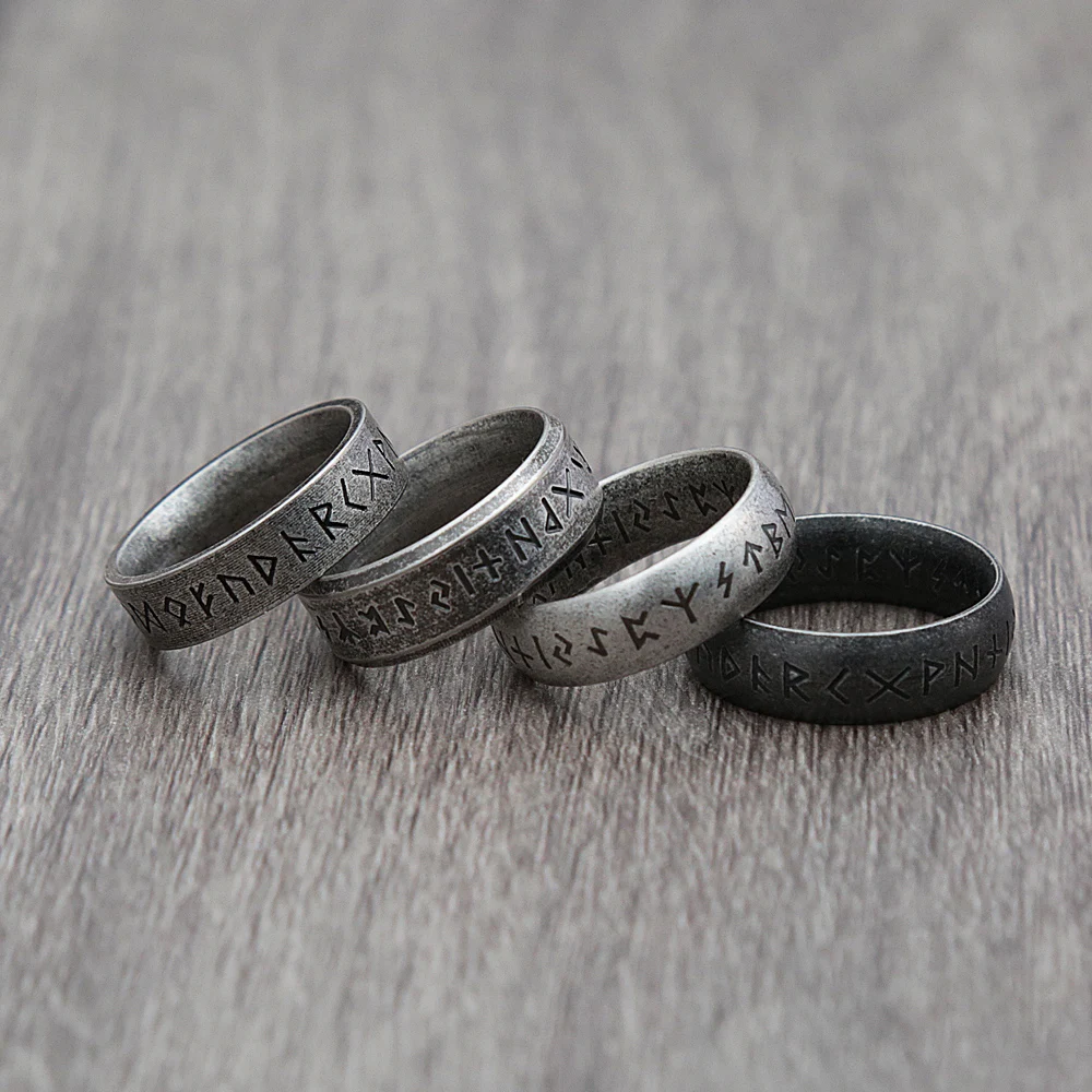 Vintage Viking Rune Ring Stainless Steel Nordic Odin Viking Ring For Men Women Couple Amulet Fashion Jewelry Gift Never Fading
Vintage Viking Rune Ring Stainless Steel Nordic Odin Viking Ring For Men Women Couple Amulet Fashion Jewelry Gift Never Fading