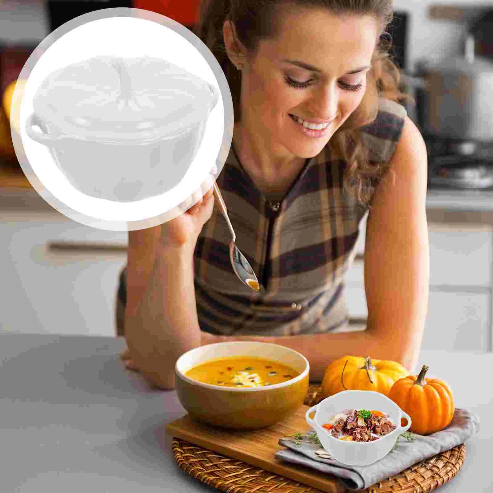 Bowl Pumpkin Ceramic Dessert Breakfast Bowls White Servinglid Baking Salad Sugar Shape
Bowl Pumpkin Ceramic Dessert Breakfast Bowls White Servinglid Baking Salad Sugar Shape