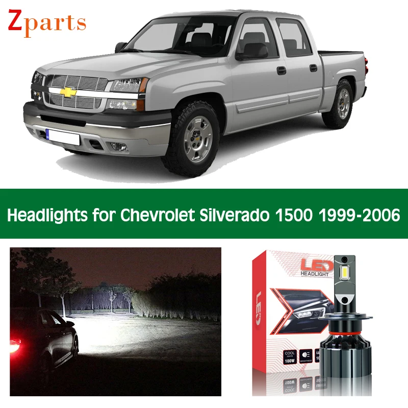 Car Headlight For Chevrolet Silverado 1500 1999 2000 2001 2002 2003 2004 2005 2006 LED Bulbs Low High Beam Canbus Accessories
Car Headlight For Chevrolet Silverado 1500 1999 2000 2001 2002 2003 2004 2005 2006 LED Bulbs Low High Beam Canbus Accessories