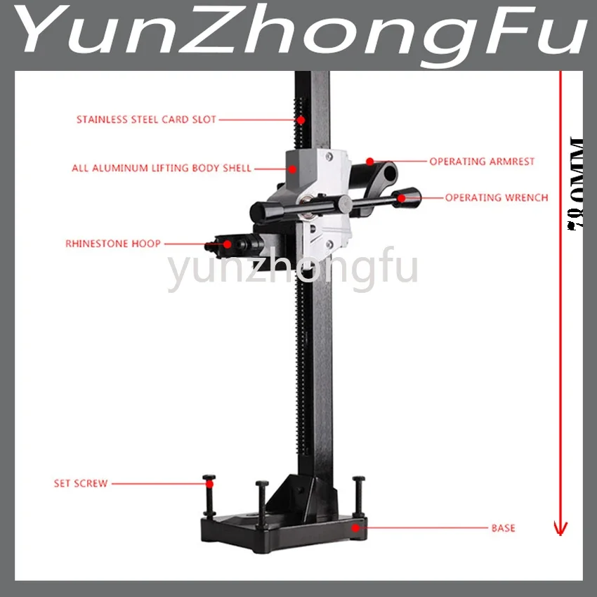 30.70inch Drilling Machine Bracket Diamond Drilling Machine Bracket Aluminum Drill Holder Water Drill Stand
30.70inch Drilling Machine Bracket Diamond Drilling Machine Bracket Aluminum Drill Holder Water Drill Stand