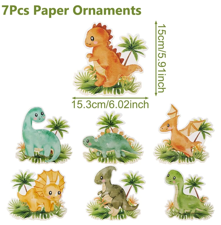 Бумажный орнамент динозавр Wayfun для праздника
Бумажный орнамент динозавр Wayfun для праздника