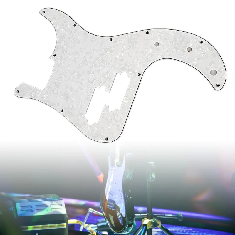11 Hole Bass Guitar Pickguard Scratch Plate Self-Adhesive Pickguard Sticker Guard Plate for 4 String Bass Guitar Drop Shipping
11 Hole Bass Guitar Pickguard Scratch Plate Self-Adhesive Pickguard Sticker Guard Plate for 4 String Bass Guitar Drop Shipping