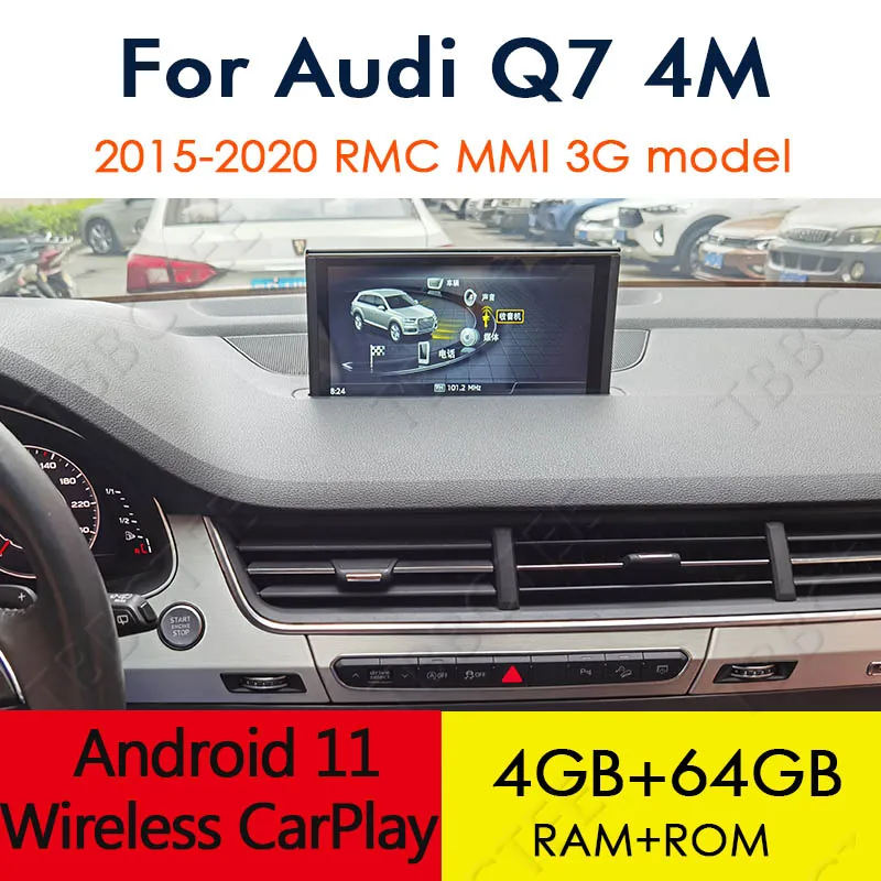 

Android 11 4+64G For Audi Q7 4M 2015~2020 GPS Navigation Car Multimedia Player MMI 3G RMC Radio Head Unit Stereo WiFi Bluetooth