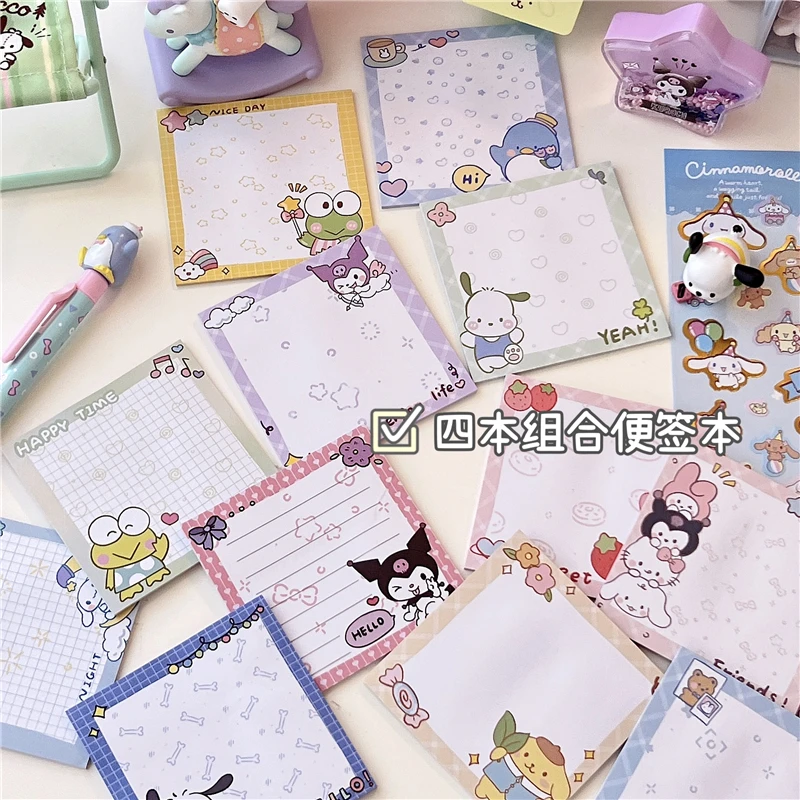 4pcs/lot My Melody Cinnamoroll Kuromi Cute Message Memo Pad Kawaii Stationery Notepad Office Leave Message Office Supplies
4pcs/lot My Melody Cinnamoroll Kuromi Cute Message Memo Pad Kawaii Stationery Notepad Office Leave Message Office Supplies