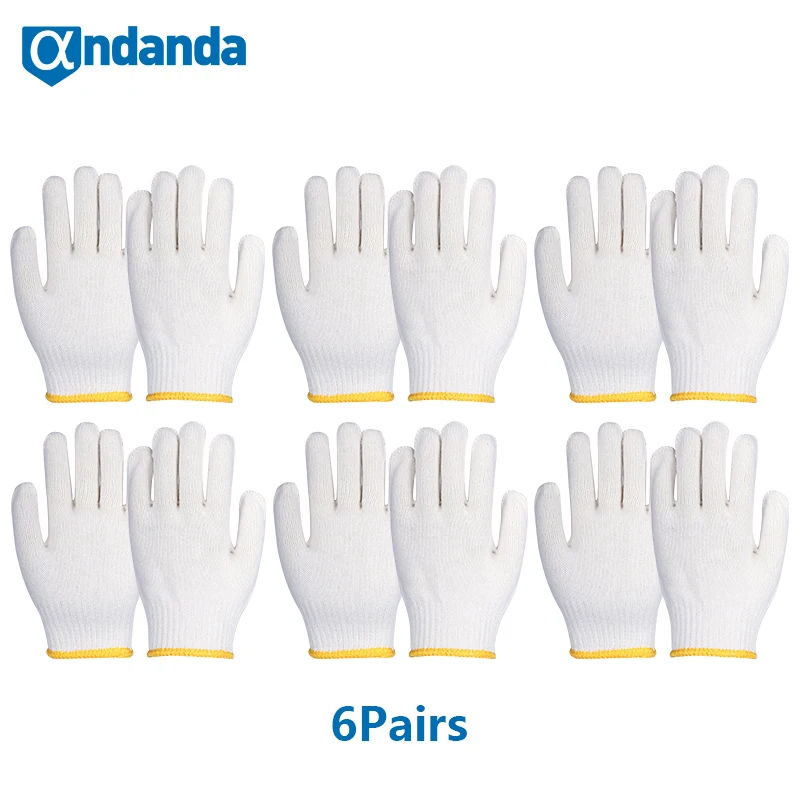 Andanda 6Pair Polyester Cotton Work Gloves for Mechanical Work,Equipment Processing, Woodworking, Gardening Safety Work Gloves
Andanda 6Pair Polyester Cotton Work Gloves for Mechanical Work,Equipment Processing, Woodworking, Gardening Safety Work Gloves