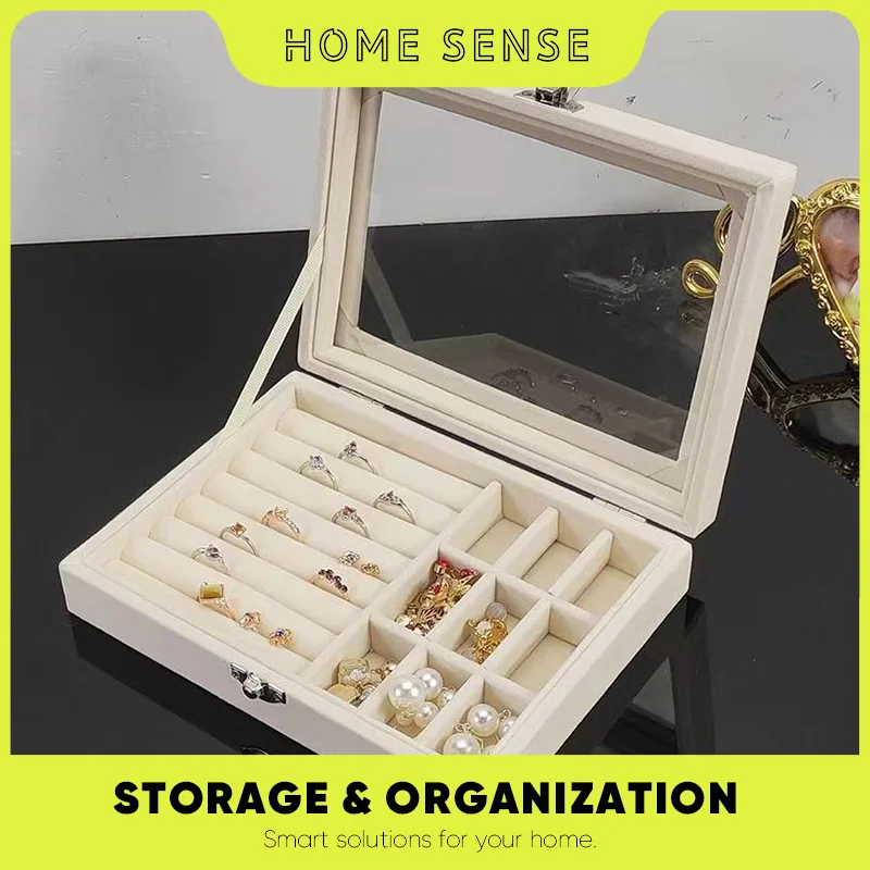 Home Sense Lockable Jewelry Box Case Multi-grid Modern Travel Ring Storage Jewellery Organizer Earring Gift Box For Home
Home Sense Lockable Jewelry Box Case Multi-grid Modern Travel Ring Storage Jewellery Organizer Earring Gift Box For Home