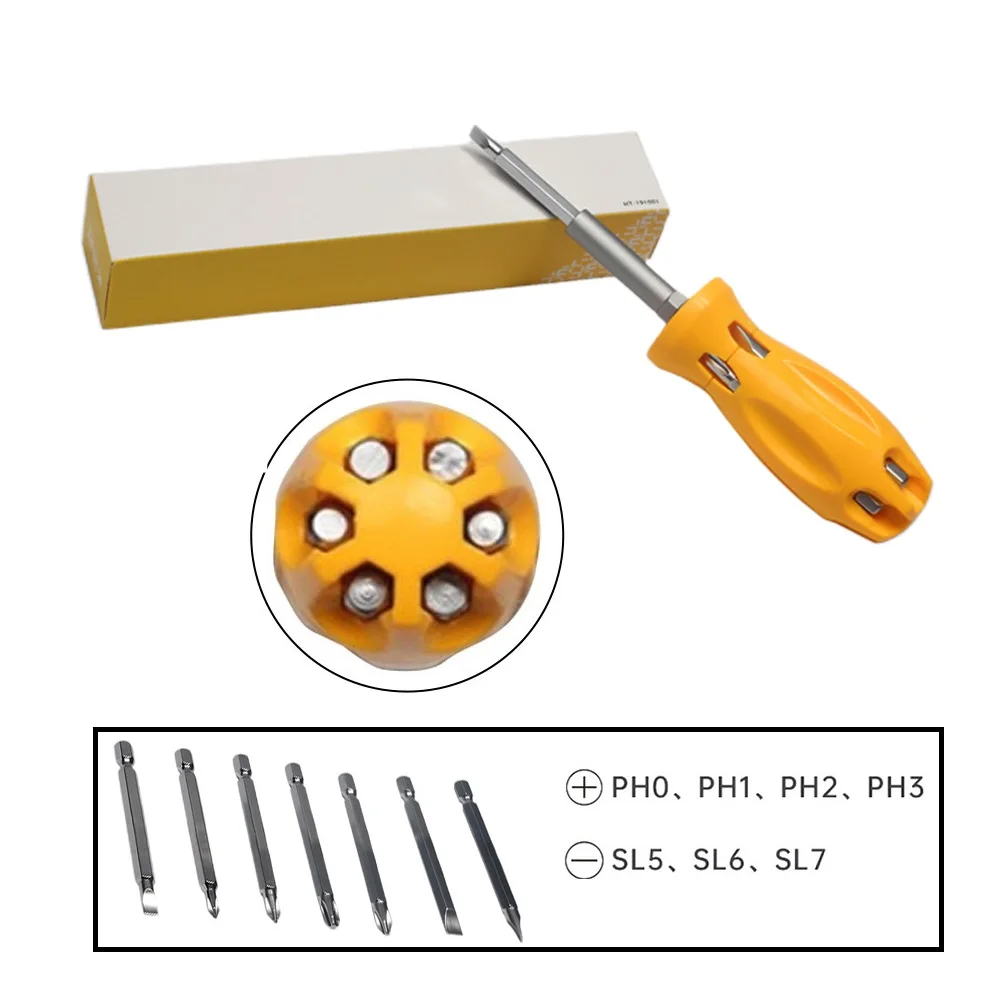 Отвертка 7 в 1, многофункциональная головка PH1/PH2/PH3/PH4/SL5/SL6/SL7 193 мм для ремонта телефонов, бытовые ручные инструменты
Отвертка 7 в 1, многофункциональная головка PH1/PH2/PH3/PH4/SL5/SL6/SL7 193 мм для ремонта телефонов, бытовые ручные инструменты