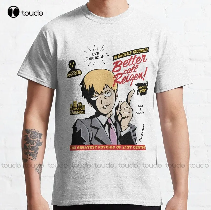 Better Call Reigen! Mob Psycho Classic T-Shirt Mens T Shirts Casual Custom Aldult Teen Unisex Digital Printing Tee Shirts
Better Call Reigen! Mob Psycho Classic T-Shirt Mens T Shirts Casual Custom Aldult Teen Unisex Digital Printing Tee Shirts