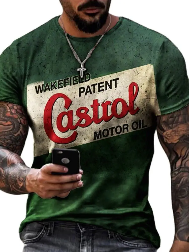 Fashion Retro Stitching Pattern 3D Printing Men's T-shirts Casual Summer O-Neck Short-Sleeved Oversized Personality T Shirts 6XL
Fashion Retro Stitching Pattern 3D Printing Men's T-shirts Casual Summer O-Neck Short-Sleeved Oversized Personality T Shirts 6XL