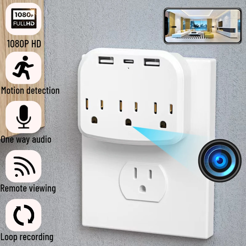 1080P HD Wi-Fi мини-камера американская розетка камера USB настенное зарядное устройство камера портативная американская настенная розетка Cam Пан...
1080P HD Wi-Fi мини-камера американская розетка камера USB настенное зарядное устройство камера портативная американская настенная розетка Cam Пан...