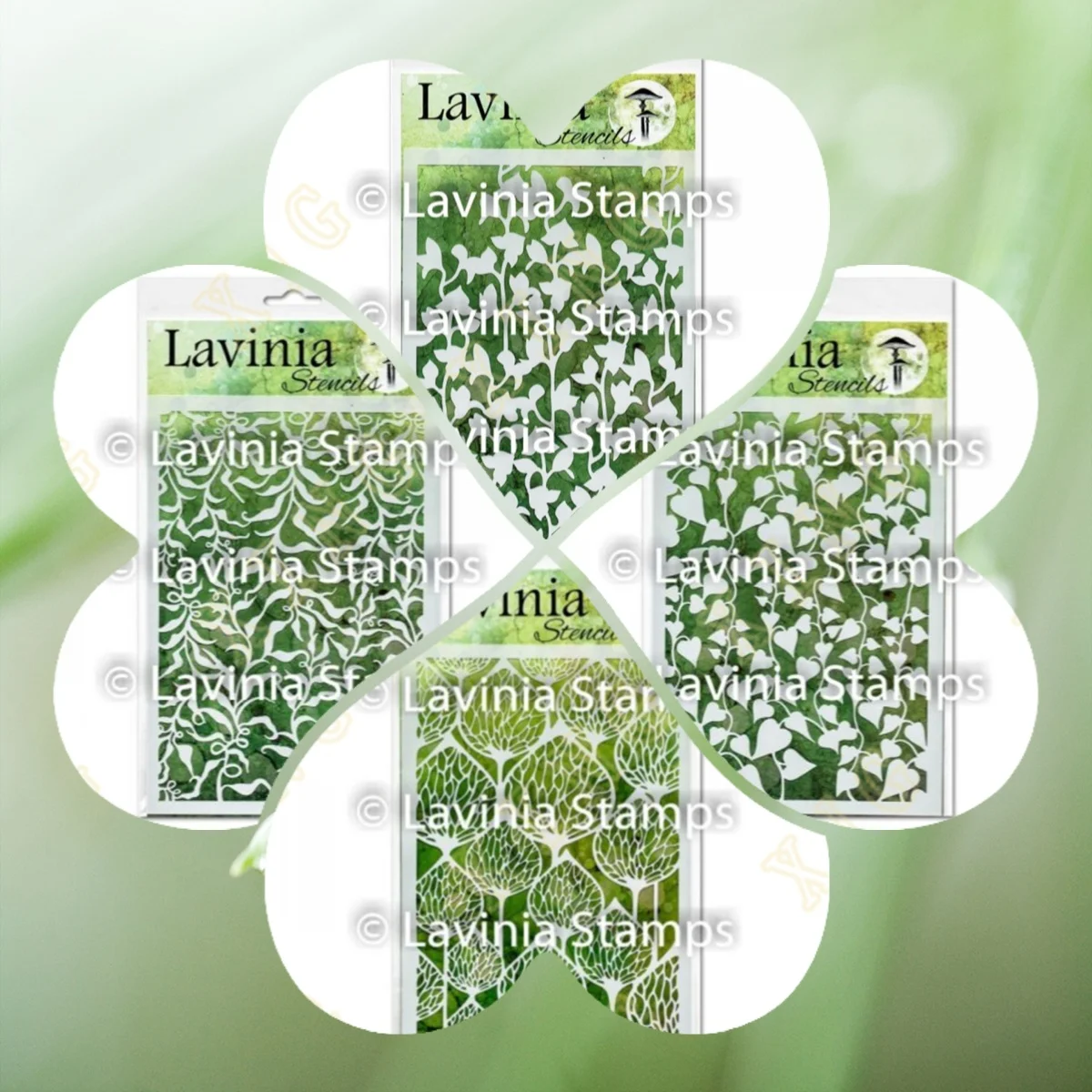 Laurel Stone Ivy Pods DIY слойные трафареты настенная живопись фотография шаблон карты