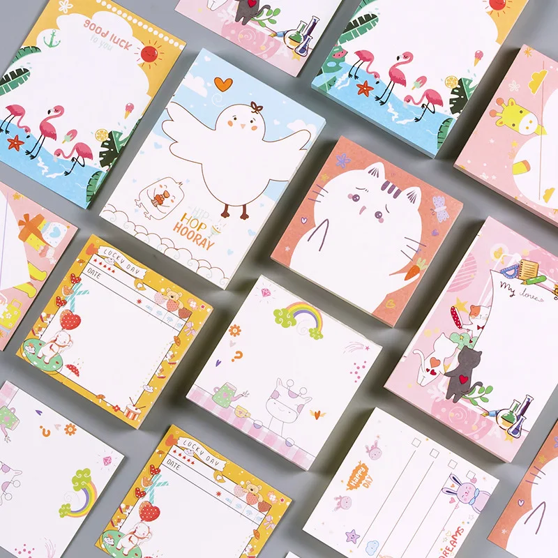 100sheets Notepad Cartoon Animals No-Sticky Tearable Memo Pad Decal DIY Note Papeleria Kawaii Stationery School Supplies
100sheets Notepad Cartoon Animals No-Sticky Tearable Memo Pad Decal DIY Note Papeleria Kawaii Stationery School Supplies
