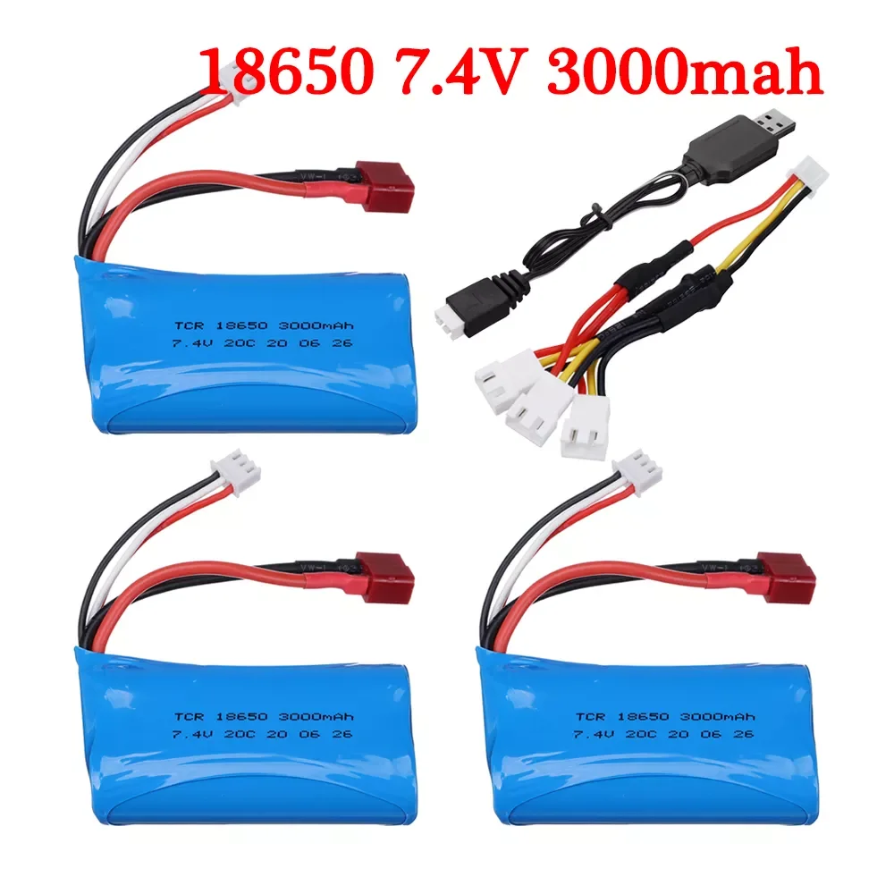 NEW 18650 7.4V 3000MAH lipo Battery 2s for Wltoys 12423 10428 12429 12401 12402 12402A RC Car Spare Parts charger 7.4V 20C batt
NEW 18650 7.4V 3000MAH lipo Battery 2s for Wltoys 12423 10428 12429 12401 12402 12402A RC Car Spare Parts charger 7.4V 20C batt