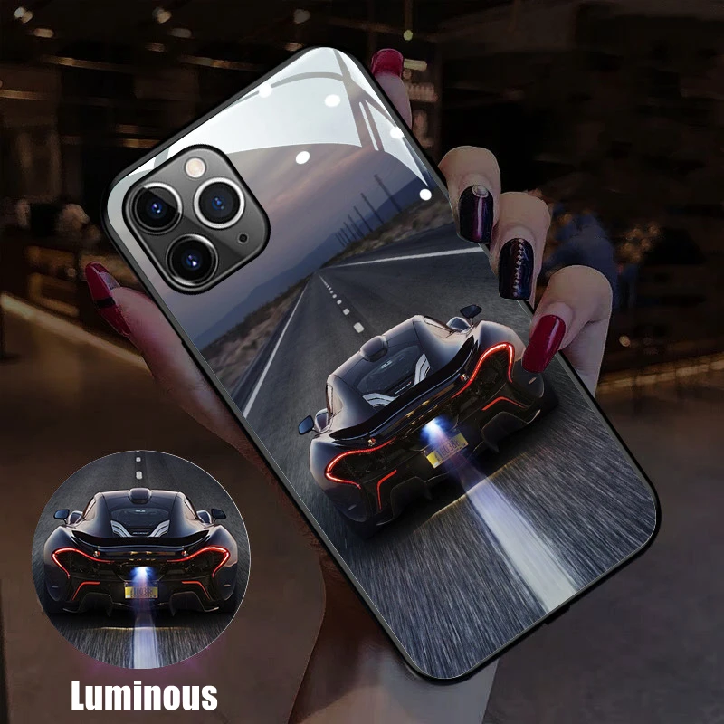 Cool Sport Car LED Light Glowing Luminous Tempered Glass Phone Case for Samsung S21 S22 S23 Note 10 20 A14 A53 A73 Plus Ultra
Cool Sport Car LED Light Glowing Luminous Tempered Glass Phone Case for Samsung S21 S22 S23 Note 10 20 A14 A53 A73 Plus Ultra