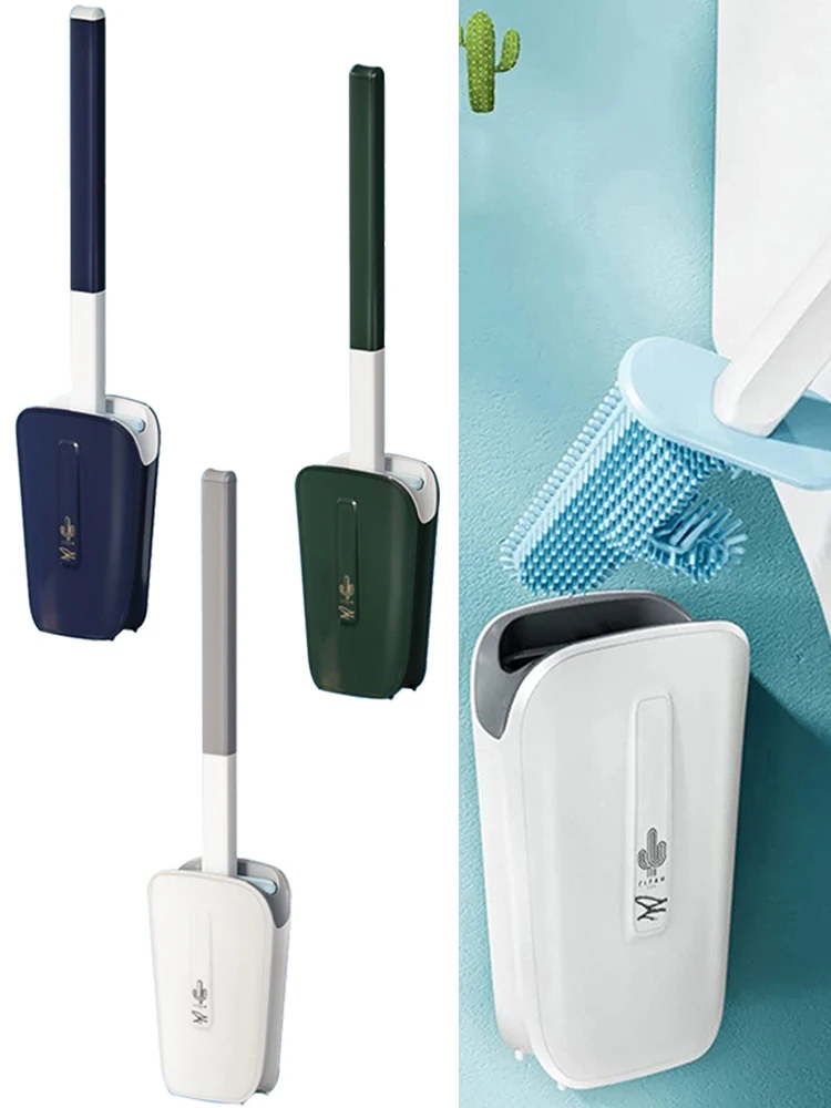 No Dead Corner Cactus Toilet Brush Leak-proof Water Belt Base New Wall Hanging Silicone With Quick-drying Bracket Set
No Dead Corner Cactus Toilet Brush Leak-proof Water Belt Base New Wall Hanging Silicone With Quick-drying Bracket Set