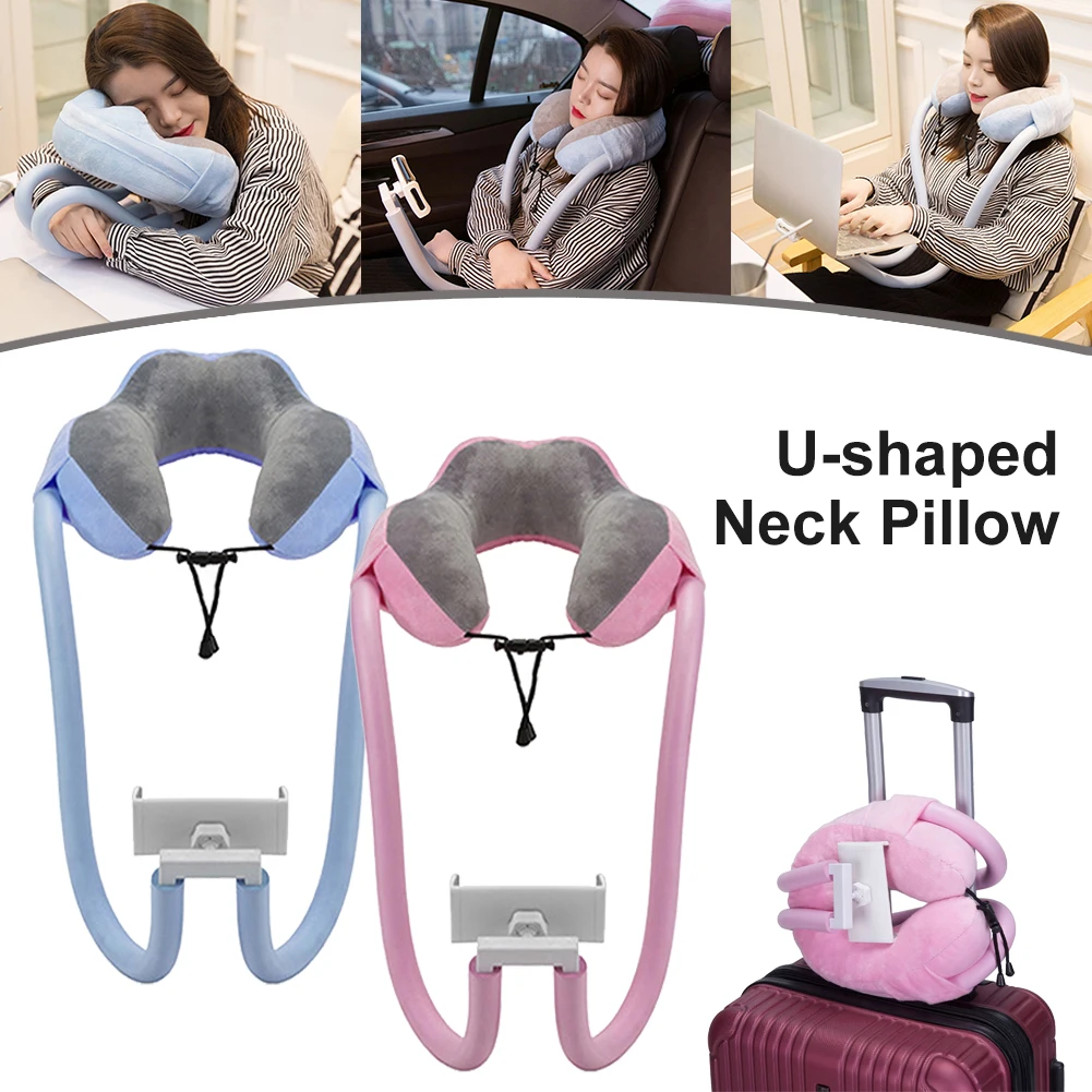 1Pc U-Shaped Neck Pillow With Lazy Flexible Mobile Phone Holder Lazy Neck Hanging Adjustable Phone Holder Stand For iPhone Huawe
1Pc U-Shaped Neck Pillow With Lazy Flexible Mobile Phone Holder Lazy Neck Hanging Adjustable Phone Holder Stand For iPhone Huawe