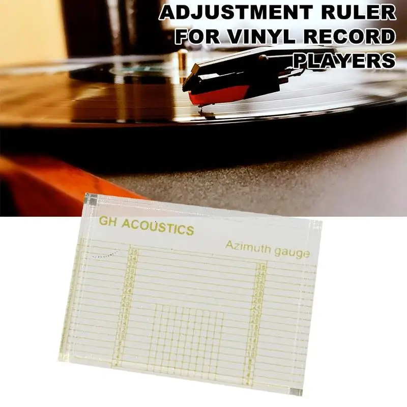 VTA Balance Azimuth Adjustment Ruler Acrylic Adjust Vinyl LP Phonograph Azimuth Angle Tonearm VTA Balance 66*48*7.5mm
VTA Balance Azimuth Adjustment Ruler Acrylic Adjust Vinyl LP Phonograph Azimuth Angle Tonearm VTA Balance 66*48*7.5mm