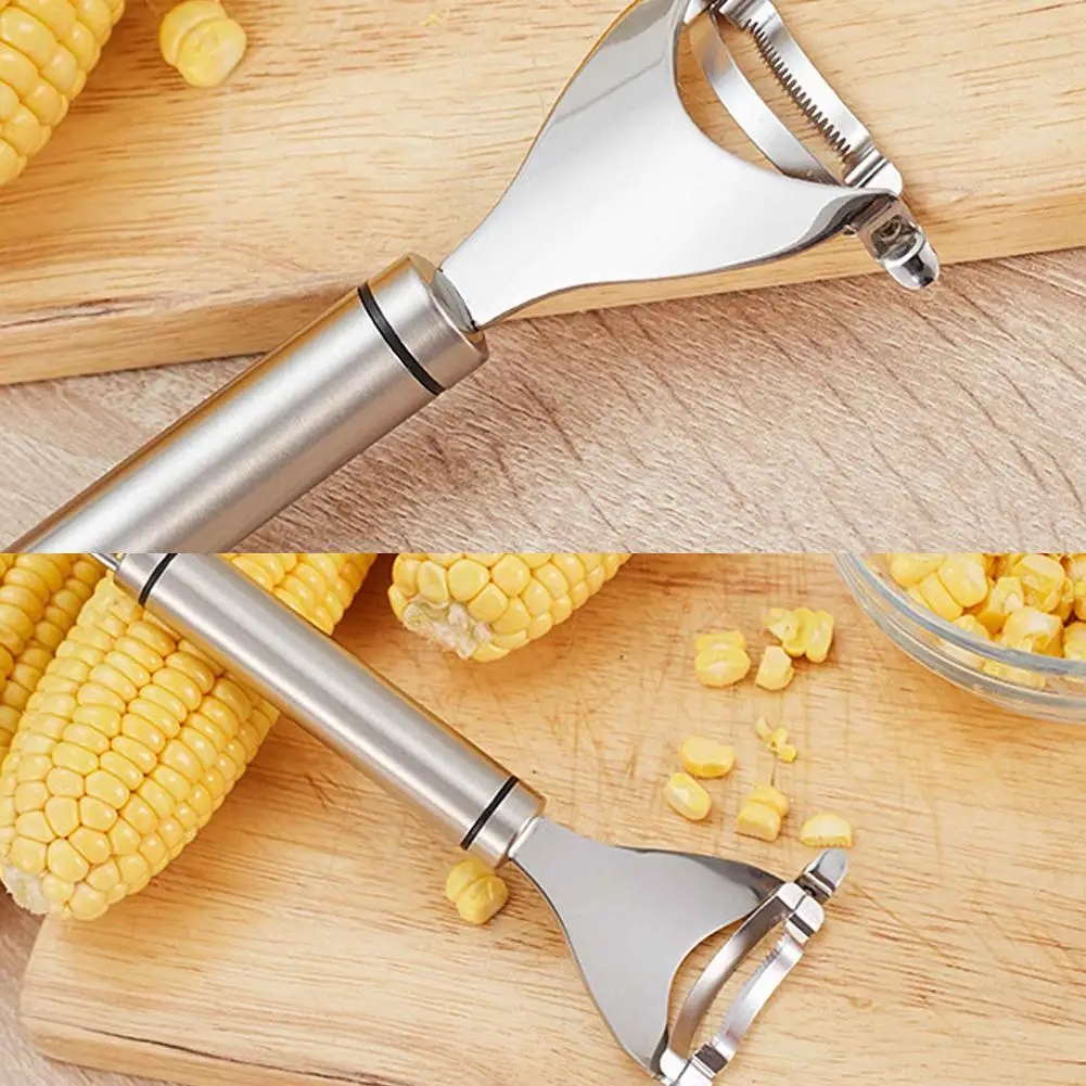 304 Stainless Steel Corn Planer Thresher Peeler Melon Fruit Planer Vegetable Cutter Corn Peeler Threshing Corn Knife 
304 Stainless Steel Corn Planer Thresher Peeler Melon Fruit Planer Vegetable Cutter Corn Peeler Threshing Corn Knife