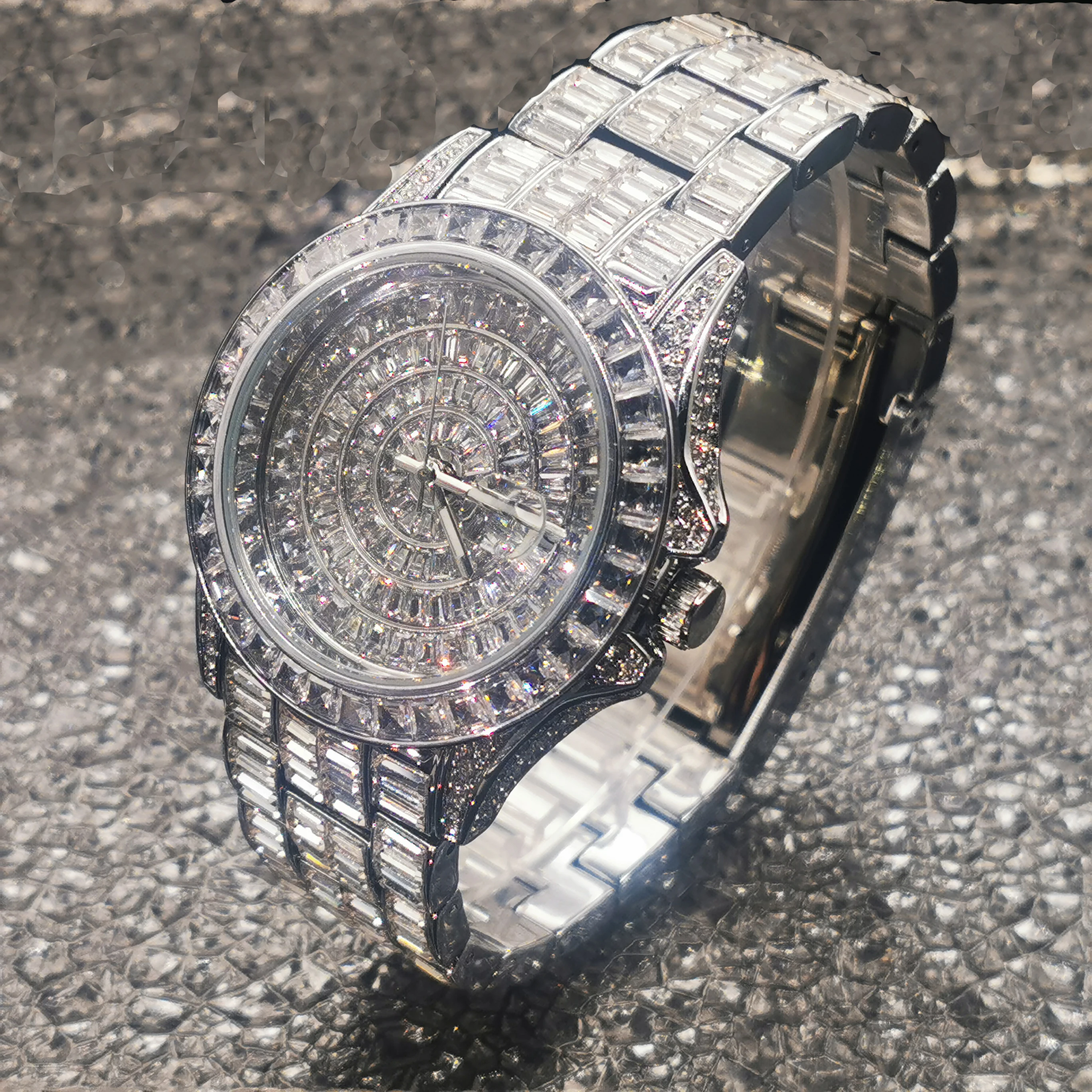 MISSFOX Hip Hop Watches Men Luxury Baguette Diamond Top Brand High Quality Wristwatch Waterproof Auto Watch Relogio Masculino
MISSFOX Hip Hop Watches Men Luxury Baguette Diamond Top Brand High Quality Wristwatch Waterproof Auto Watch Relogio Masculino
