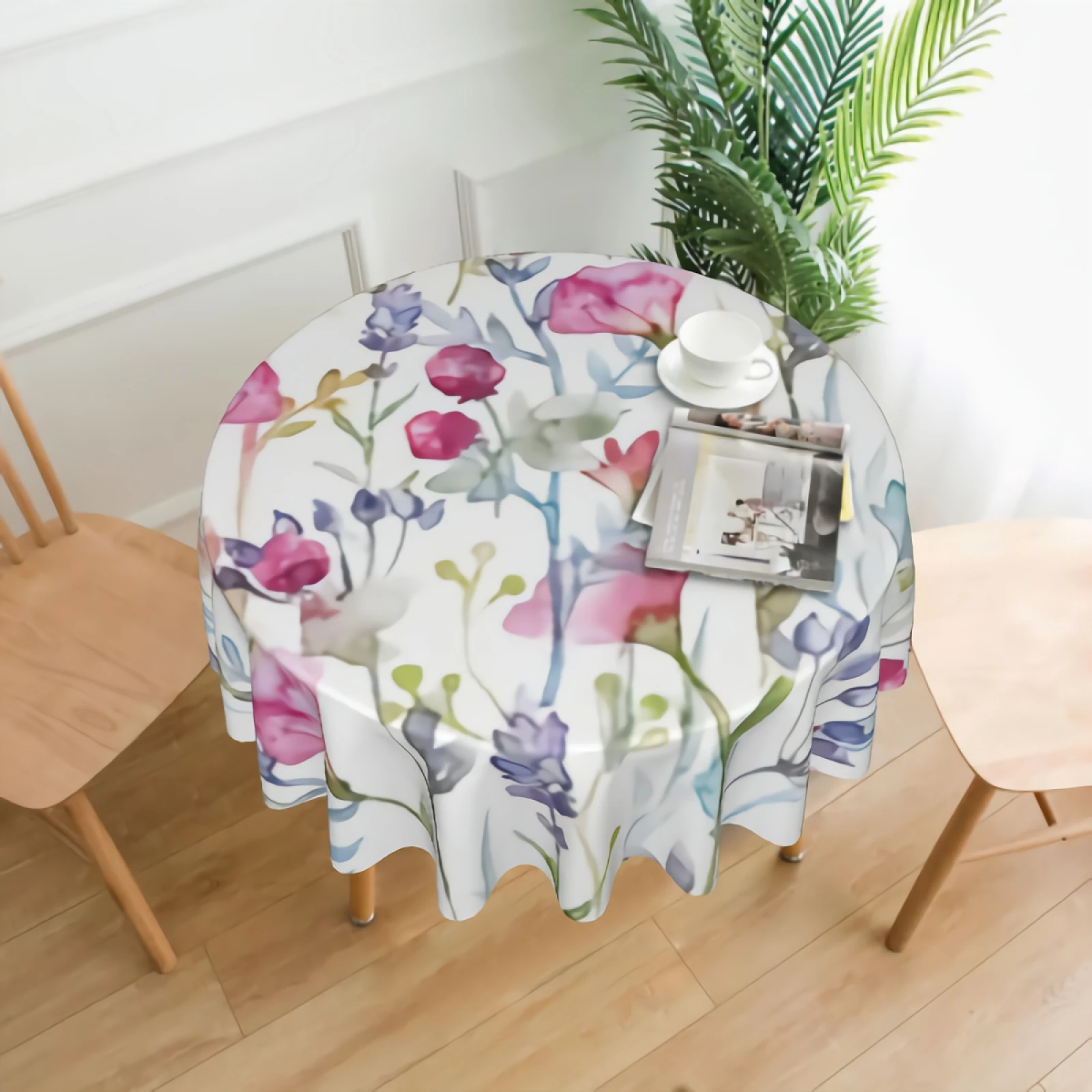 Beautiful Floral Pattern Table Cloth 60 Inch Round Table Cloth with Polyester Fabric for Home Kitchen Dining Room Decoration
Beautiful Floral Pattern Table Cloth 60 Inch Round Table Cloth with Polyester Fabric for Home Kitchen Dining Room Decoration