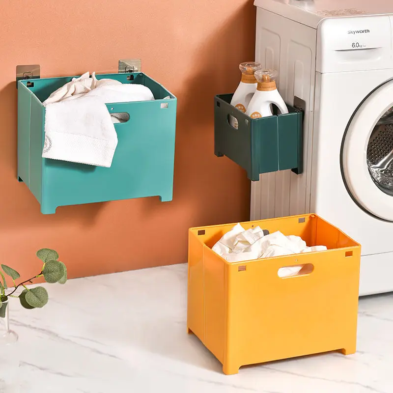 Household Bathroom Wall Hanging No-punch Foldable Multifunctional Dirty Clothes Basket Clothes Storage Basket Laundry Basket
Household Bathroom Wall Hanging No-punch Foldable Multifunctional Dirty Clothes Basket Clothes Storage Basket Laundry Basket