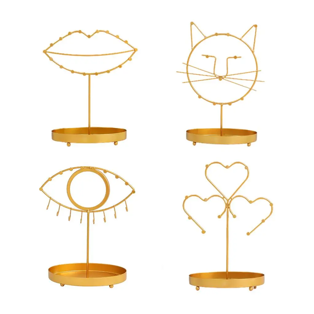 Jewelry Display Stand Gold Plate Fashion Geometric Hanging Show Rack for Home Decor Bracelets Rings 
Jewelry Display Stand Gold Plate Fashion Geometric Hanging Show Rack for Home Decor Bracelets Rings