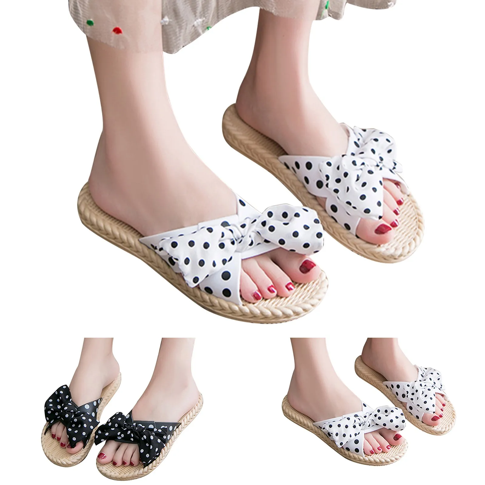 Summer Beach Platform Sandals Non-slip Bow Wear Fashion Polka-dot Shoes Comfortable Women's Slippers Women's Slipper Zapatillas
Summer Beach Platform Sandals Non-slip Bow Wear Fashion Polka-dot Shoes Comfortable Women's Slippers Women's Slipper Zapatillas