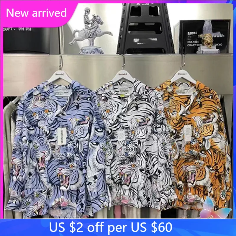 High Street WACKO Shirt White Tiger Cloud Full Print Long Sleeve Hawaiian Shirts
High Street WACKO Shirt White Tiger Cloud Full Print Long Sleeve Hawaiian Shirts