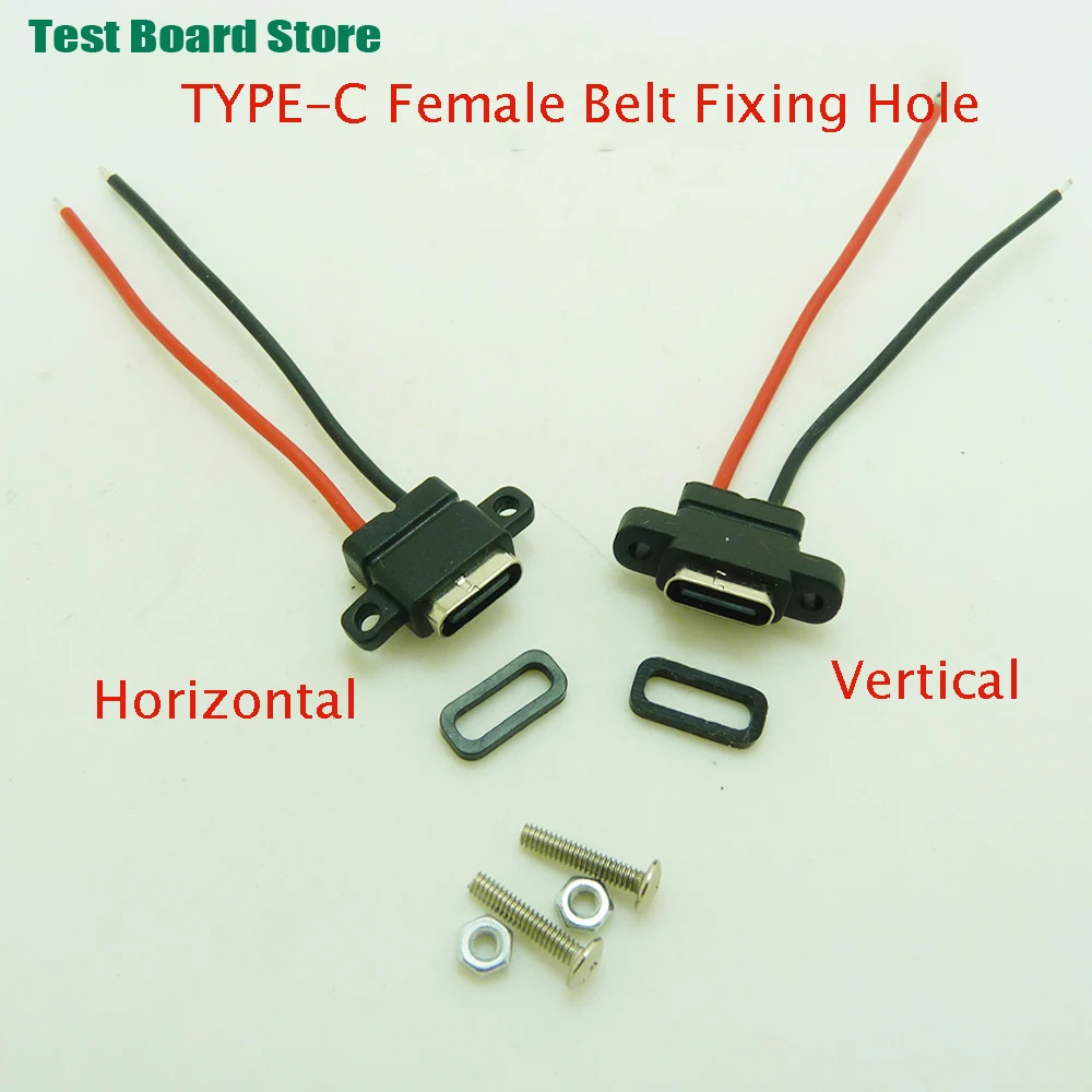 1PcUSB Plug Type-C 2Pin Welding Wire Female Waterproof Female Socket Rubber Ring High Current Fast Charging Port With Screw Hole
1PcUSB Plug Type-C 2Pin Welding Wire Female Waterproof Female Socket Rubber Ring High Current Fast Charging Port With Screw Hole