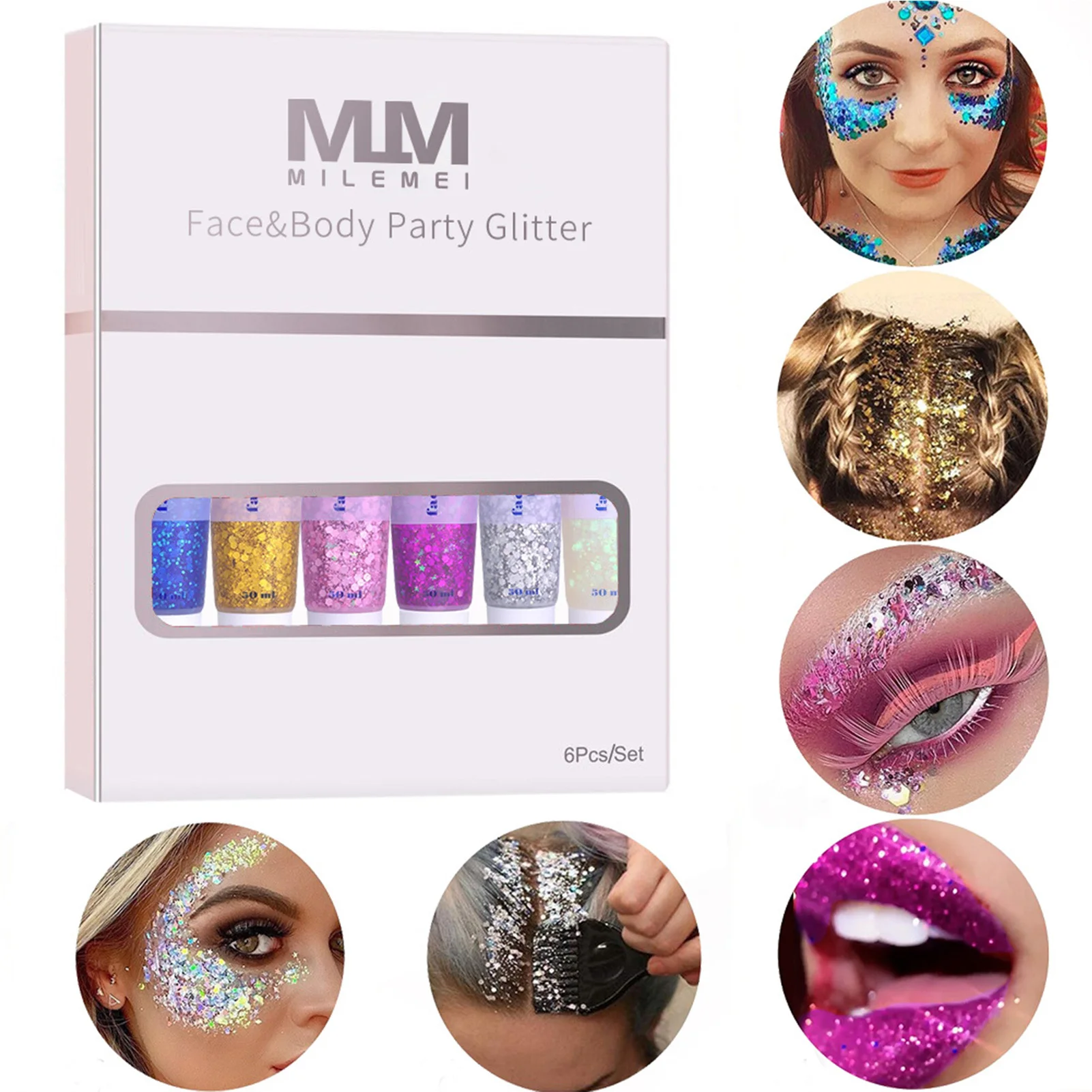 Body Glitters Women Cosmetic Glitter 6 Colors Glitter Eyeshadow For Cosmetic And Nail Art Halloween Makeup Accessories For Stage
Body Glitters Women Cosmetic Glitter 6 Colors Glitter Eyeshadow For Cosmetic And Nail Art Halloween Makeup Accessories For Stage