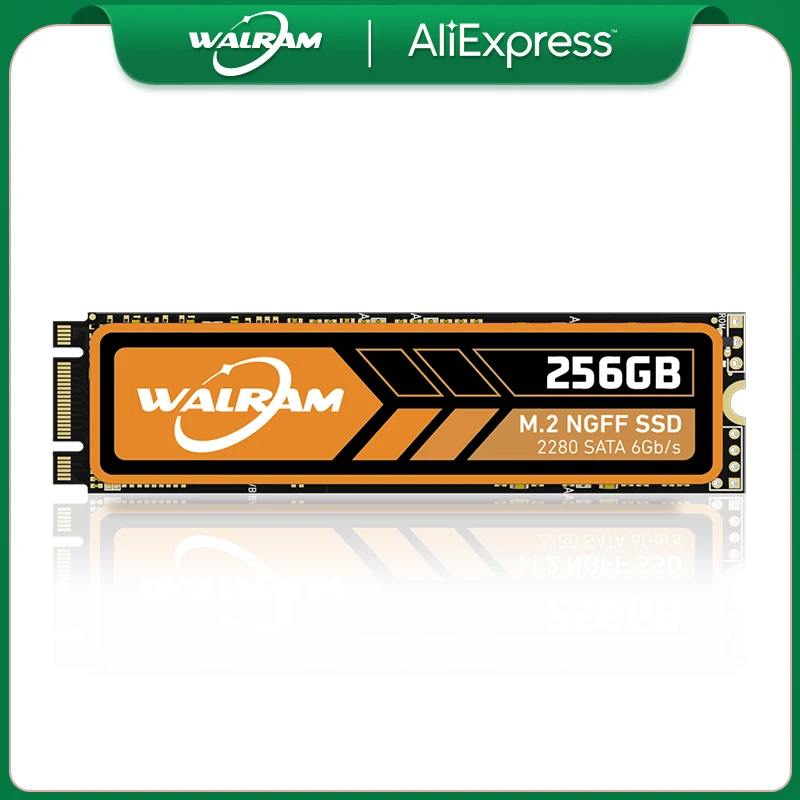 

WALRAM M.2 NGFF SATA3 SSD 1TB 128GB 256GB 512GB nternal M.2 NGFF SSD 2280 Solid State Drives Hard Disk For Laptop Desktop