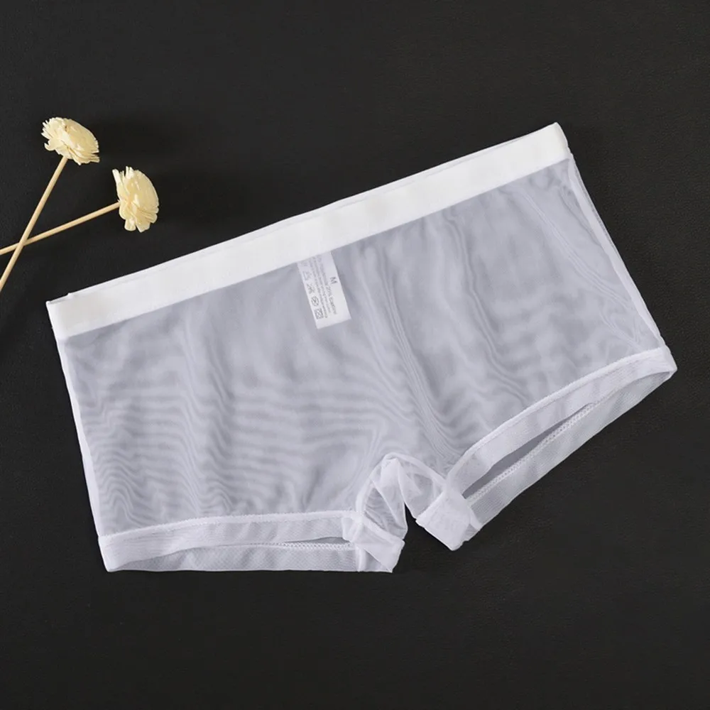 Men Sexy See-Through Boxer Ultra-Thin Transparent Mesh Short Pants Man's Briefs Male Boxershorts Soft Undrewear Trunks L-2XL A50
Men Sexy See-Through Boxer Ultra-Thin Transparent Mesh Short Pants Man's Briefs Male Boxershorts Soft Undrewear Trunks L-2XL A50