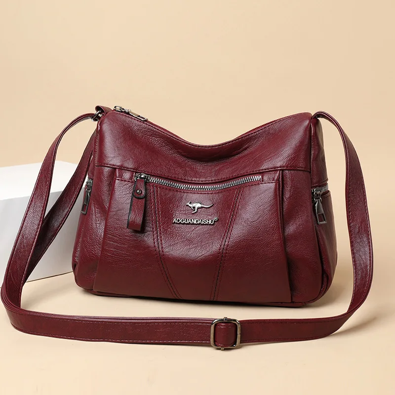 Soft Pu Leather Shoulder Bag Women Quality Vintage Crossbody Bags For Ladies Luxury Designer Large Capacity Female Messenger Sac
Soft Pu Leather Shoulder Bag Women Quality Vintage Crossbody Bags For Ladies Luxury Designer Large Capacity Female Messenger Sac