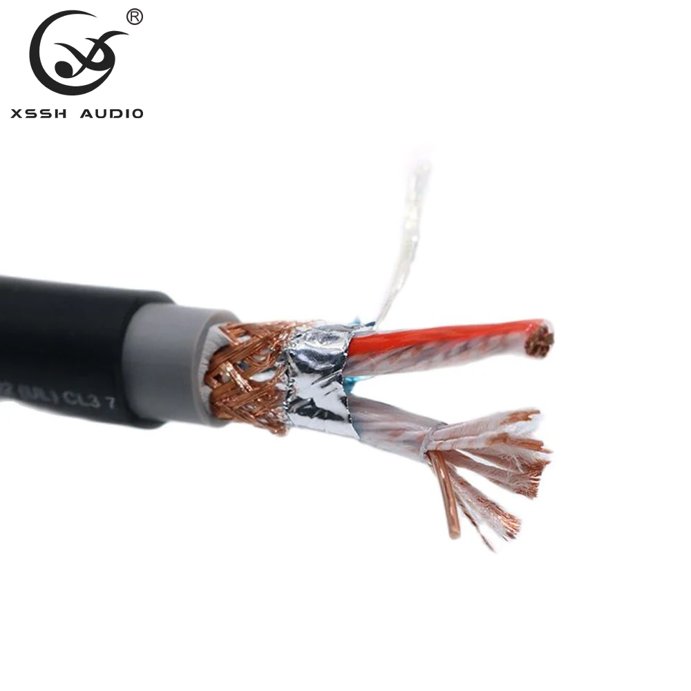 Hifi Audio Cable XSSH YIVO Audiophile System 2 Core OFC Pure Copper Black PVC Case Extension OEM ODM DIY Signal Cord Wire Line
Hifi Audio Cable XSSH YIVO Audiophile System 2 Core OFC Pure Copper Black PVC Case Extension OEM ODM DIY Signal Cord Wire Line