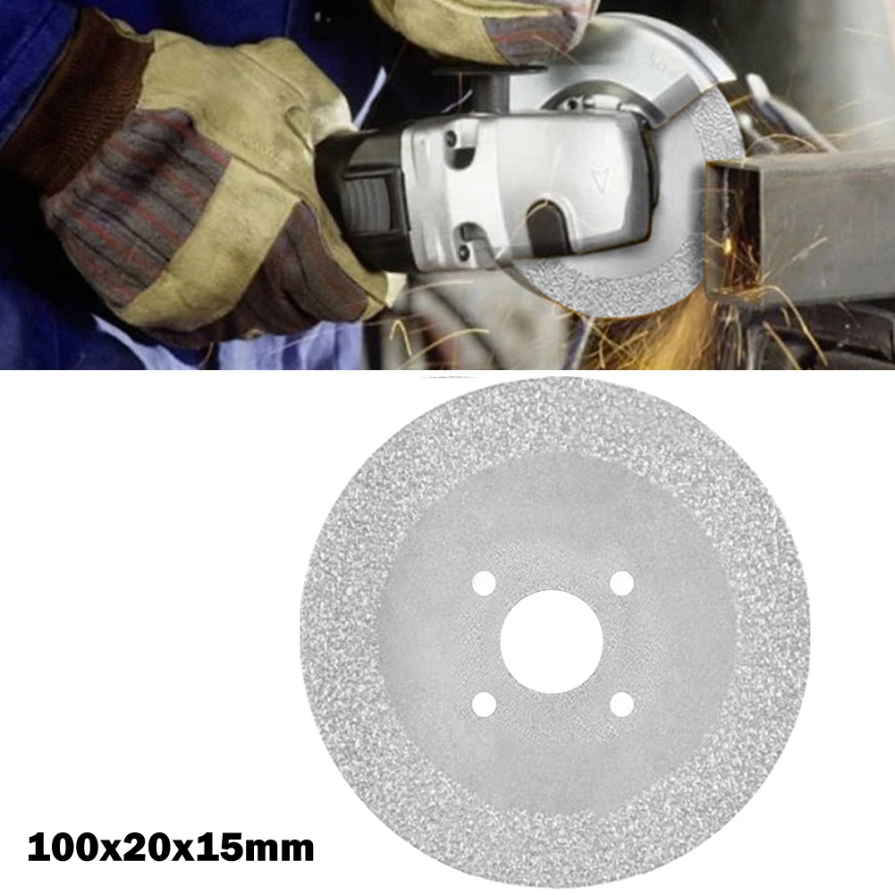 1*Brazed Diamond Saw Blade Grinding Wheel 100mm 20mm Bore For Steel Metal Stone Aluminum Cutting Disc Angle Grinder Accessories
1*Brazed Diamond Saw Blade Grinding Wheel 100mm 20mm Bore For Steel Metal Stone Aluminum Cutting Disc Angle Grinder Accessories