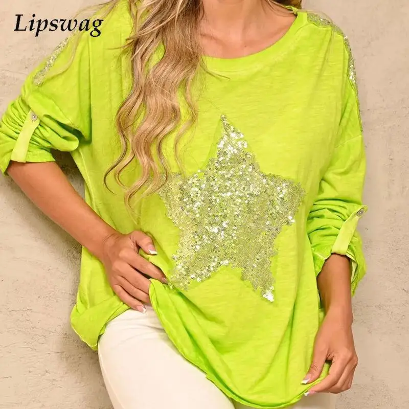 Женская Элегантная блузка с принтом в виде пятиконечной звезды, рубашки, Модный пуловер с круглым вырезом, топы, Офисная Женская винтажная б...
Женская Элегантная блузка с принтом в виде пятиконечной звезды, рубашки, Модный пуловер с круглым вырезом, топы, Офисная Женская винтажная б...