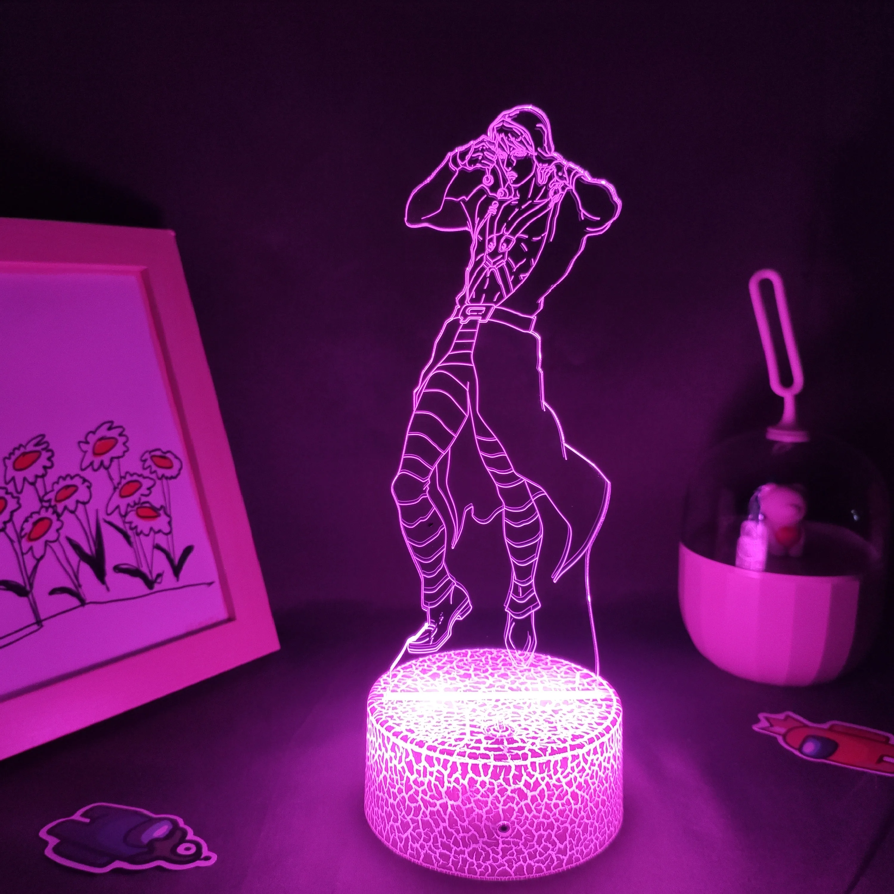 3D Led Lamps Manga RGB Night Lights Colorful Gift Bedroom Table Desk Decoration JoJo Bizarre Adventure Anime Figure Risotto Nero
3D Led Lamps Manga RGB Night Lights Colorful Gift Bedroom Table Desk Decoration JoJo Bizarre Adventure Anime Figure Risotto Nero