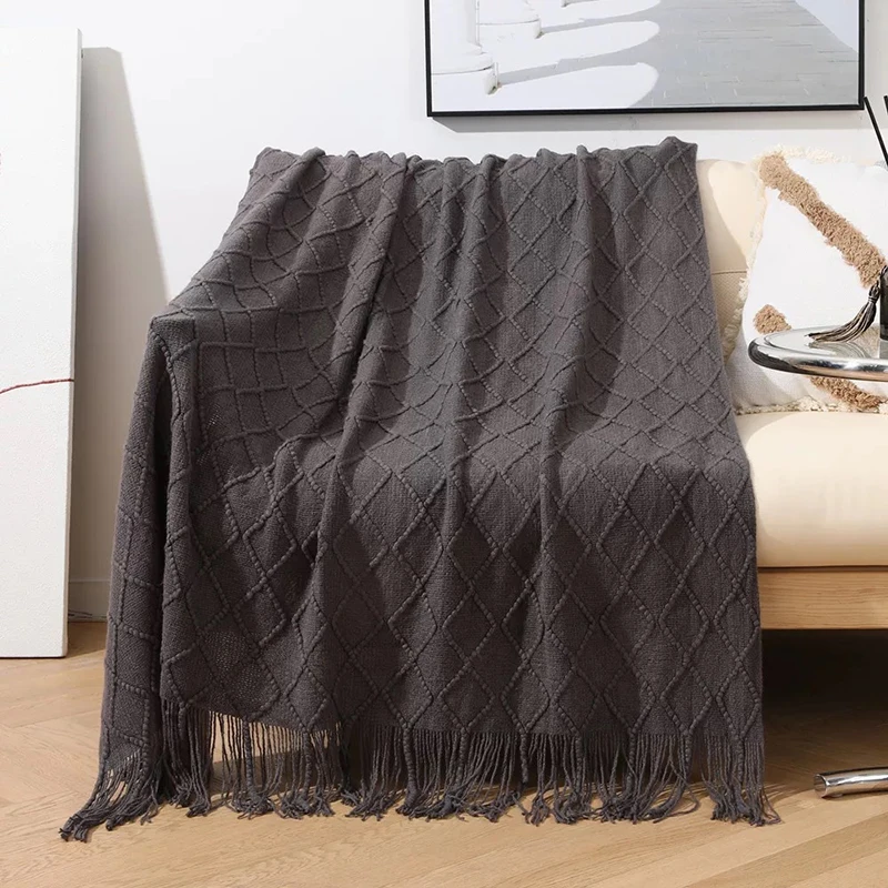 125*152cm Knitted Blanket Nordic Style Throw Blankets for Couch Sofa Bed Long Tassels Knitting Plaid Air Conditioning Blanket
125*152cm Knitted Blanket Nordic Style Throw Blankets for Couch Sofa Bed Long Tassels Knitting Plaid Air Conditioning Blanket