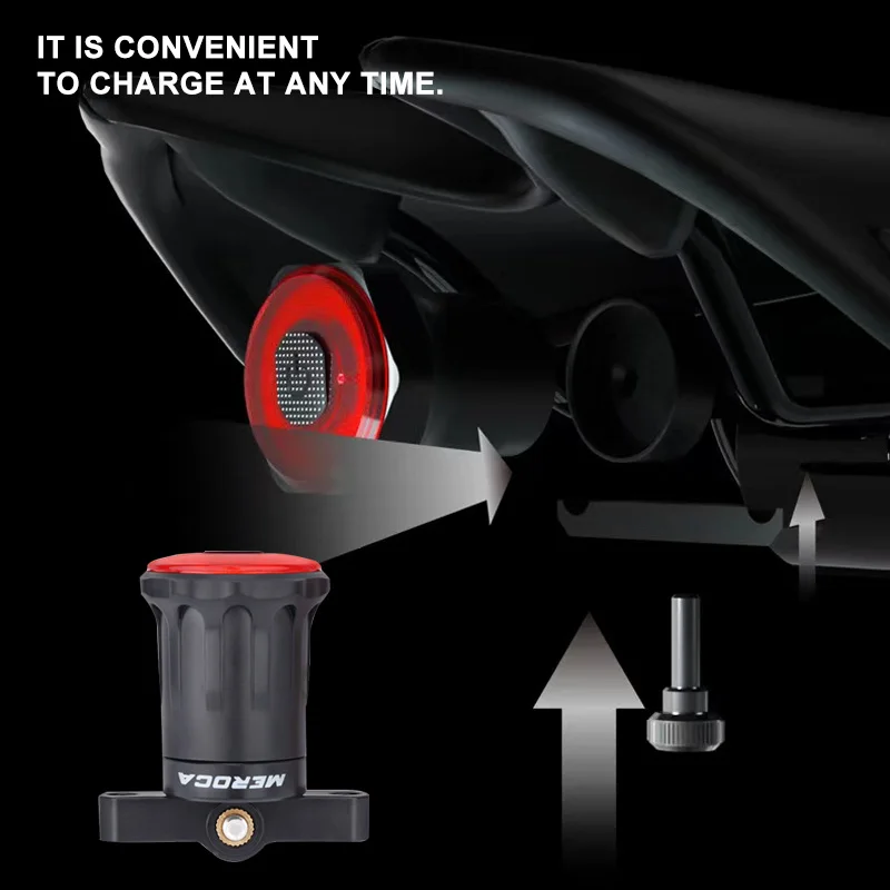 MEROCA Bicycle Tail Light USB Charging Strong Light Intelligent Brake Induction Tail Light MTB Mountain Bike Accessories
MEROCA Bicycle Tail Light USB Charging Strong Light Intelligent Brake Induction Tail Light MTB Mountain Bike Accessories